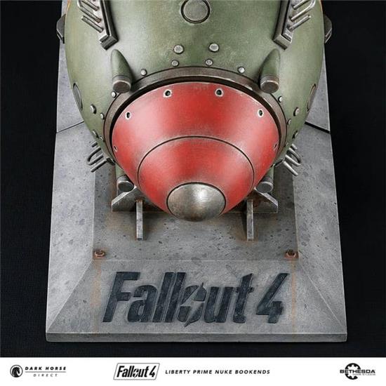 Fallout: Liberty Prime Nuke Bomb Statue / Bogstøtte 17 cm