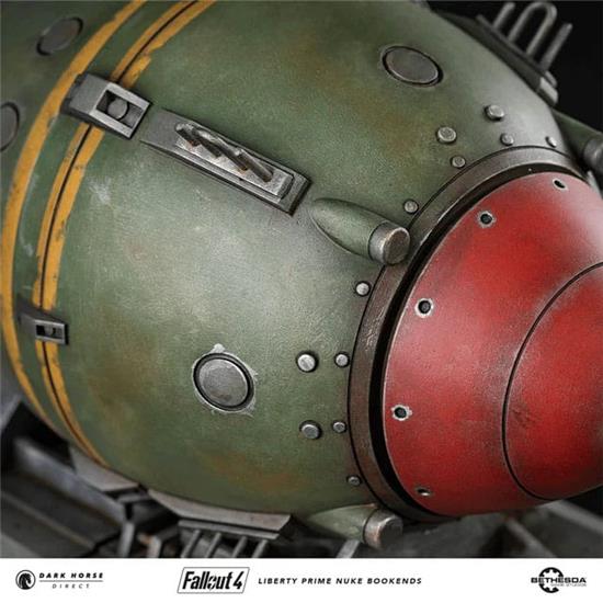 Fallout: Liberty Prime Nuke Bomb Statue / Bogstøtte 17 cm