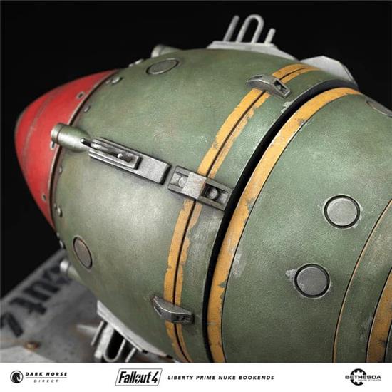 Fallout: Liberty Prime Nuke Bomb Statue / Bogstøtte 17 cm