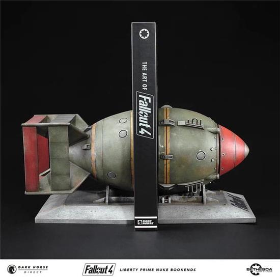 Fallout: Liberty Prime Nuke Bomb Statue / Bogstøtte 17 cm