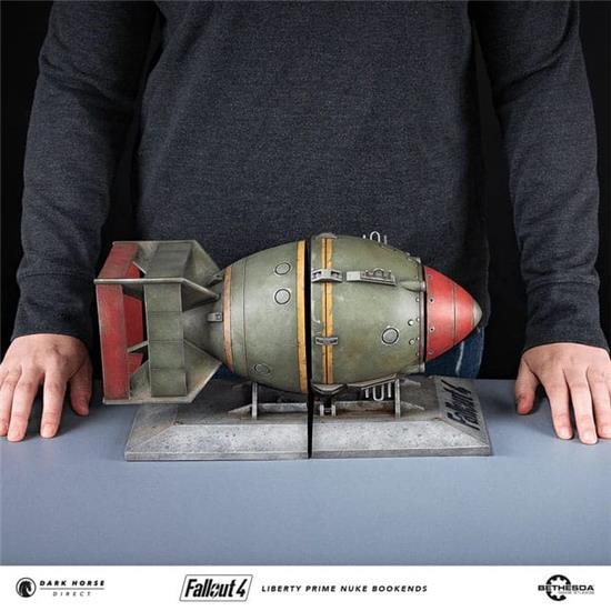 Fallout: Liberty Prime Nuke Bomb Statue / Bogstøtte 17 cm