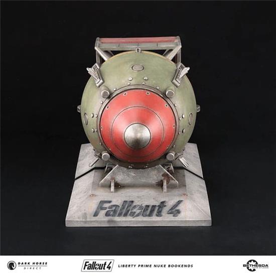 Fallout: Liberty Prime Nuke Bomb Statue / Bogstøtte 17 cm