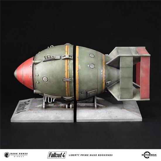 Fallout: Liberty Prime Nuke Bomb Statue / Bogstøtte 17 cm