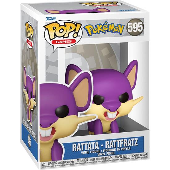 Pokémon: Rattata POP! Games Vinyl Figur (#595)