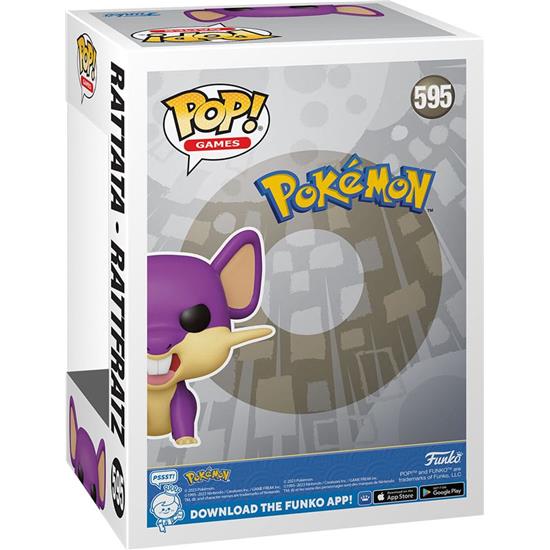 Pokémon: Rattata POP! Games Vinyl Figur (#595)