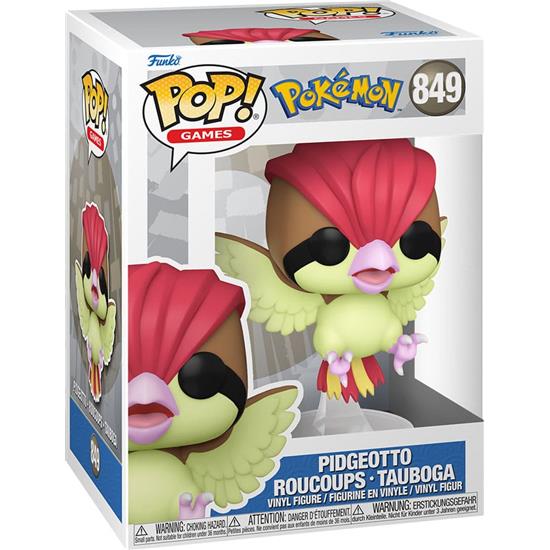 Pokémon: Pidgeotto POP! Games Vinyl Figur (#849)