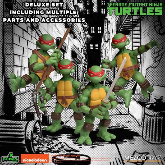 Ninja Turtles: Teenage Mutant Ninja Turtles Deluxe Set Action Figures 8 cm