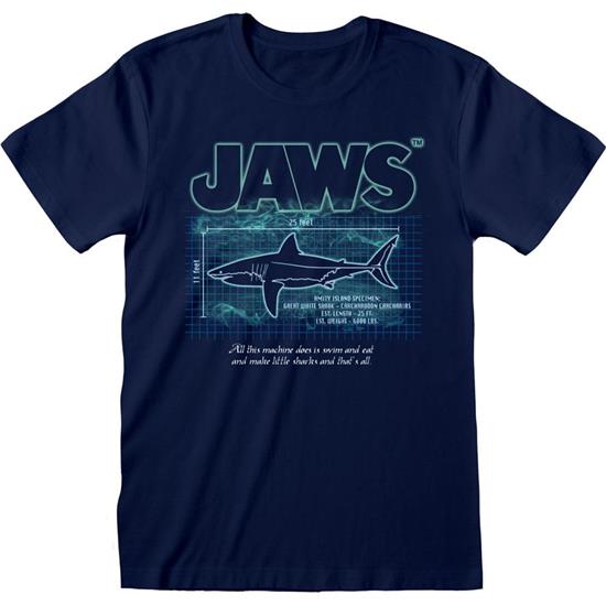 Jaws - Dødens Gab: Great White Info T-Shirt