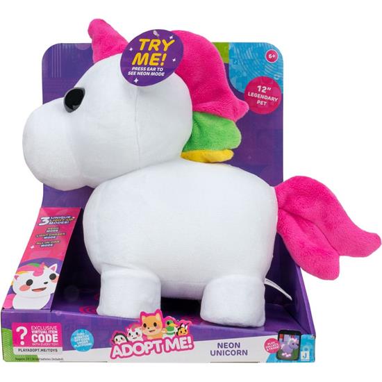 Diverse: Unicorn Glow In The Dark Bamse 20 cm