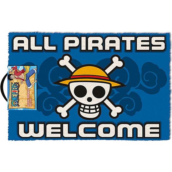 One Piece: All Pirates Welcome Dørmåtte 60 x 40 cm
