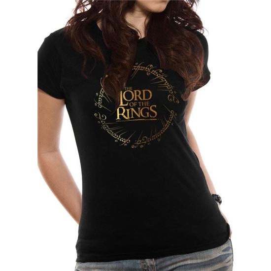 Lord Of The Rings: Lord of the Rings Ladies T-Shirt Gold Logo