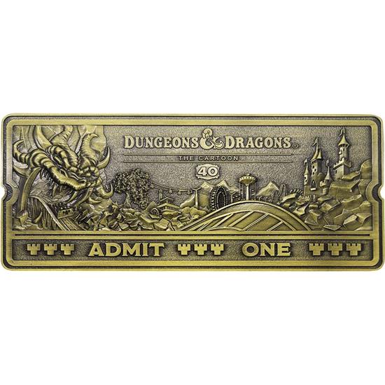 Dungeons & Dragons: D&D The Cartoon Replica 40th Anniversary Rollercoaster Ticket Limited Edition
