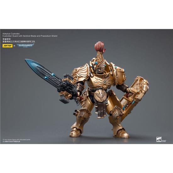 Warhammer: Adeptus Custodes Custodian Guard with Sentinel Blade and Praesidium Action Figure 1/18  12 cm