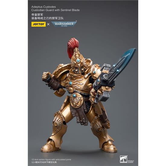 Warhammer: Adeptus Custodes Custodian Guard with Sentinel Blade Action Figure 1/18 12 cm