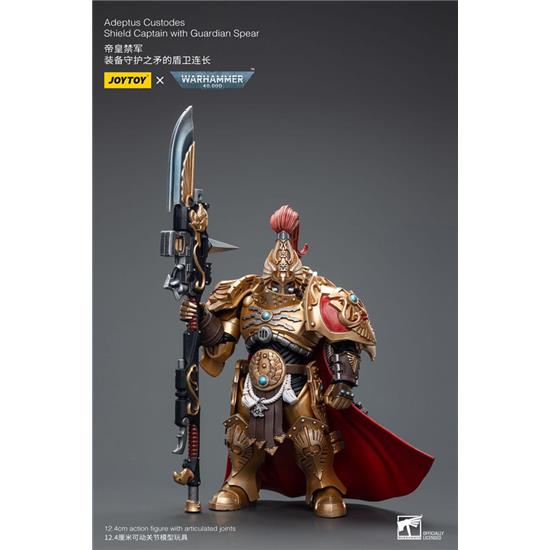 Warhammer: Adeptus Custodes Shield Captain with Guardian Spear Action Figure 1/18 12 cm