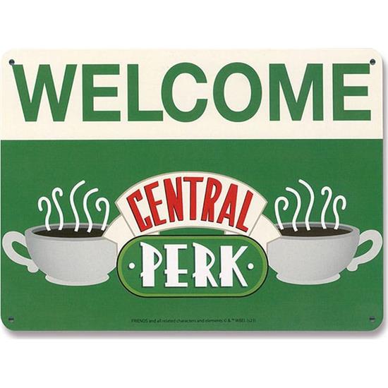 Friends: Perk Welcome Tin Skilt 15 x 21 cm