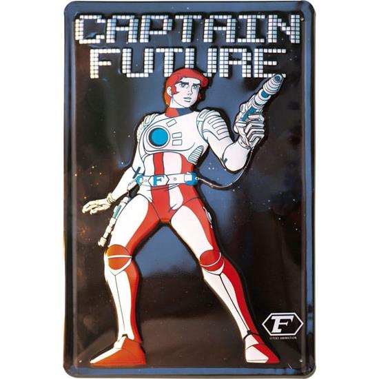 Captain Future: Captain Future Tin Skilt 20 x 30 cm