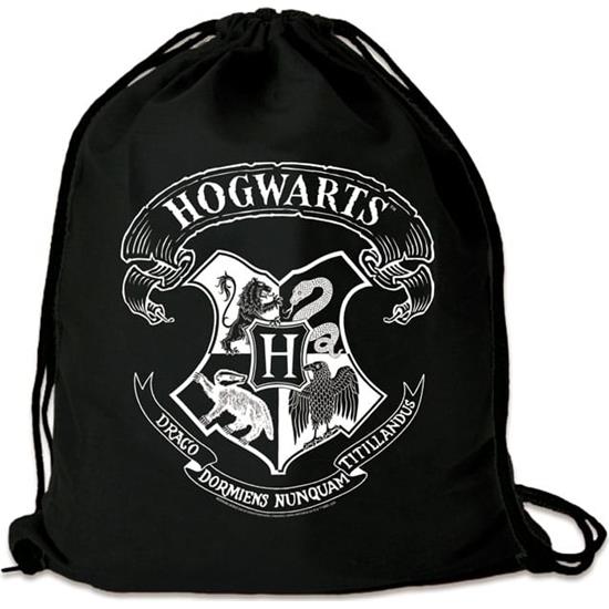Harry Potter: Hogwarts Gymnastik Taske Sort med Hvid tryk