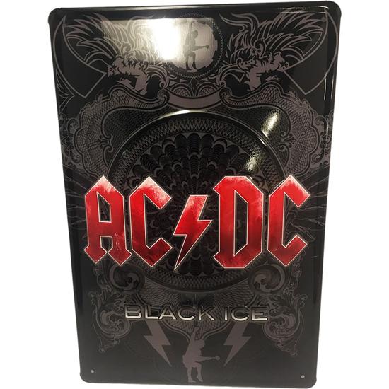 AC/DC: AC/DC Tin Sign Black Ice 20 x 30 cm