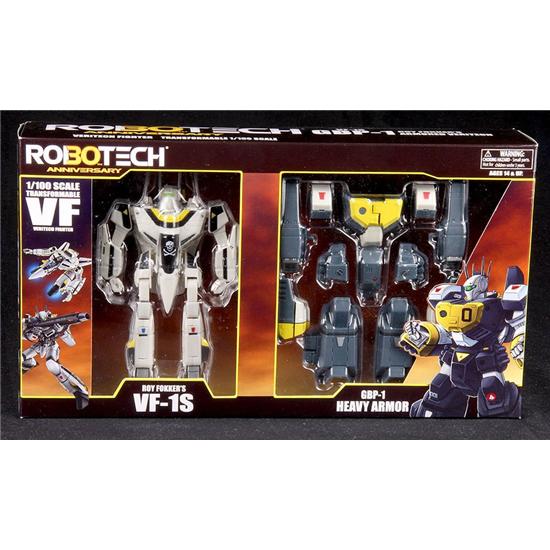 Robotech: Robotech Heavy Armor Veritech Fighter Collection Action Figure 1/100 Roy Fokker GBP-1S 15 cm
