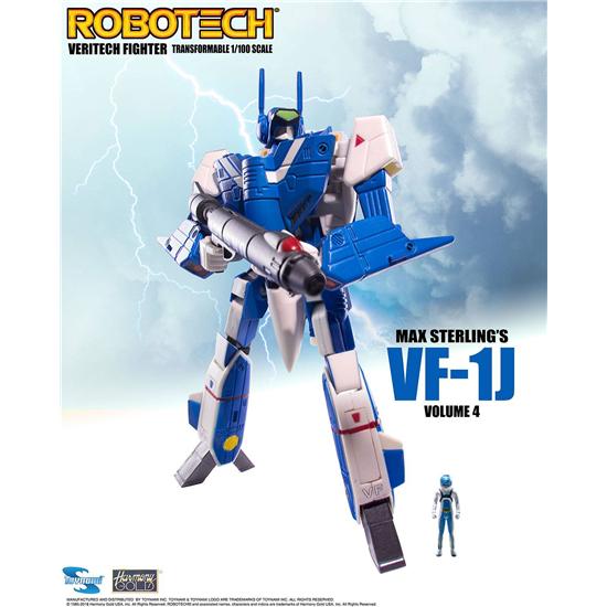 Robotech: Robotech Veritech Micronian Pilot Collection Action Figure 1/100 Max Sterling VF-1J 15 cm