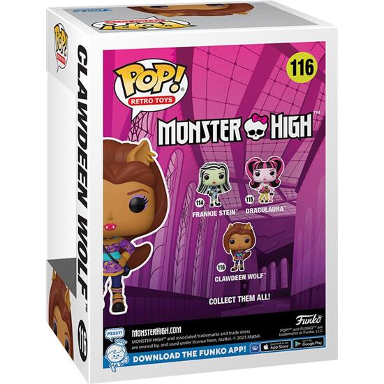Monster High: Clawdeen Wolf POP! Retro Toys Vinyl Figur (#116)