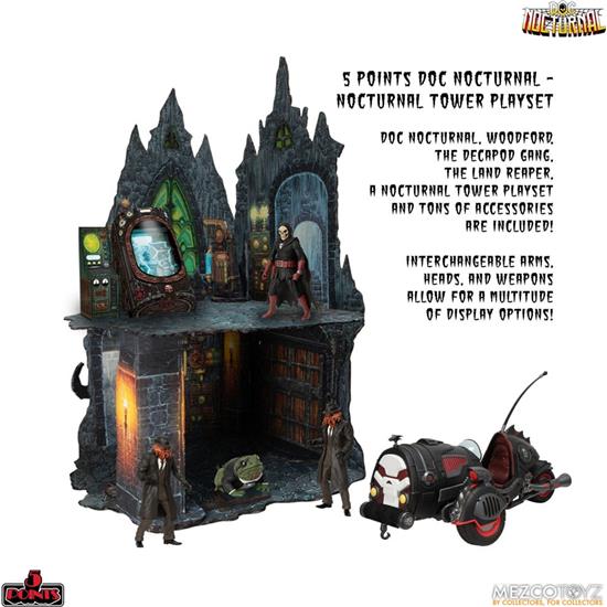 Doc Nocturnal: Nocturnal Tower Playset 5 Points Action Figures 9 cm