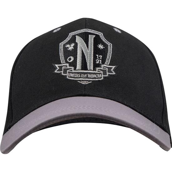 Wednesday: Nevermore Academy Black Curved Bill Cap