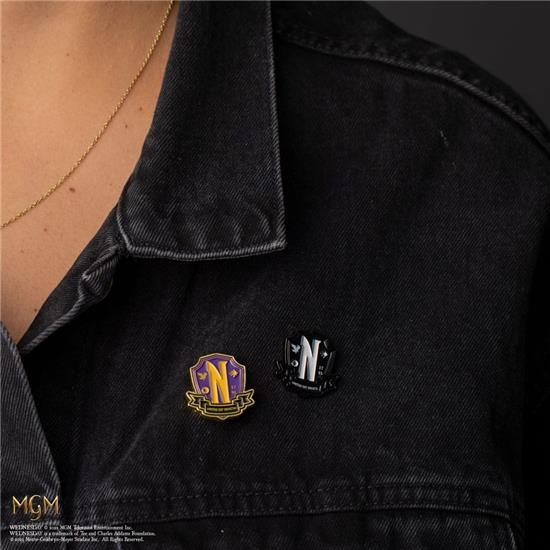 Wednesday: Nevermore Academy Pins 2-Pack