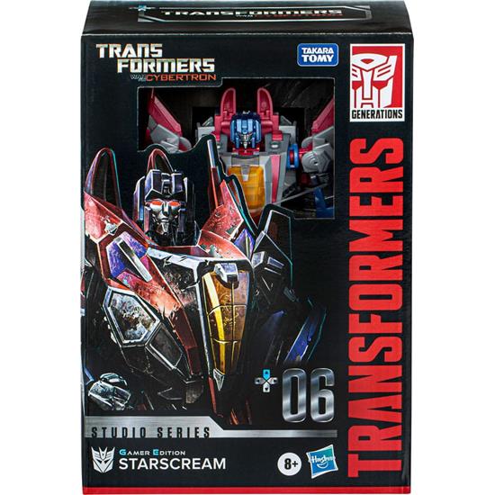 Transformers: Starscream (Gamer Edition 06) Generations Studio Series Voyager Class Action Figure 16 cm
