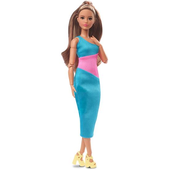 Barbie: Barbie Dukke #15 Brunette Ponytail, Turquoise/Pink Dress