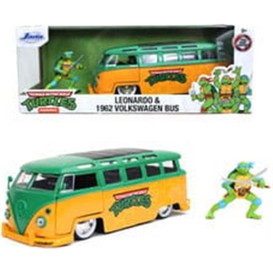 Ninja Turtles: VW Bus Leonardo 1962 Diecast Model 1/24