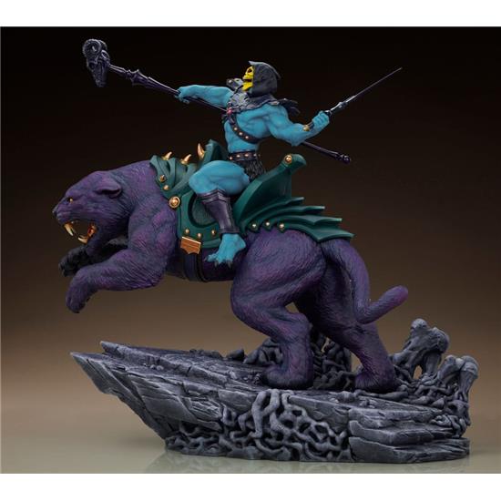 Masters of the Universe (MOTU): Skeletor & Panthor Classic Deluxe Statue 62 cm