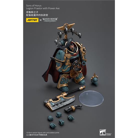 Warhammer: Sons of Horus Legion Praetor with Power Axe Action Figure 1/18 12 cm