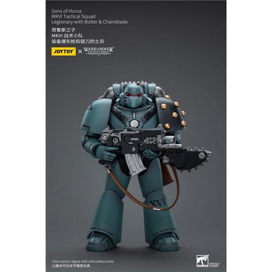 Warhammer: Sons of Horus MKVI Tactical Squad Legionary with Bolter & Chainblade Action Figure 1/18 12 cm
