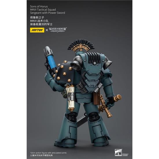 Warhammer: Sons of Horus MKVI Tactical Squad Sergeant with Power Sword Action Figure 1/18 12 cm