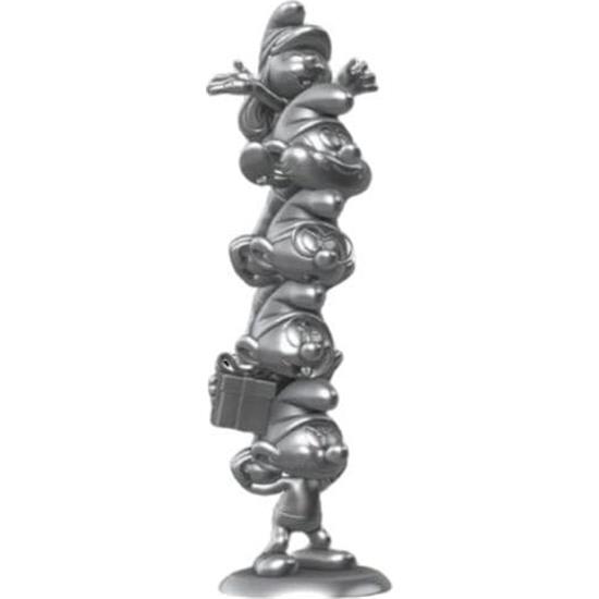 Smølferne: Smurfs Column Silver Statue Limited Edition 50 cm