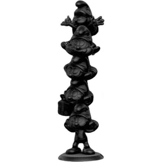 Smølferne: Smurfs Column Black Statue Limited Edition 50 cm