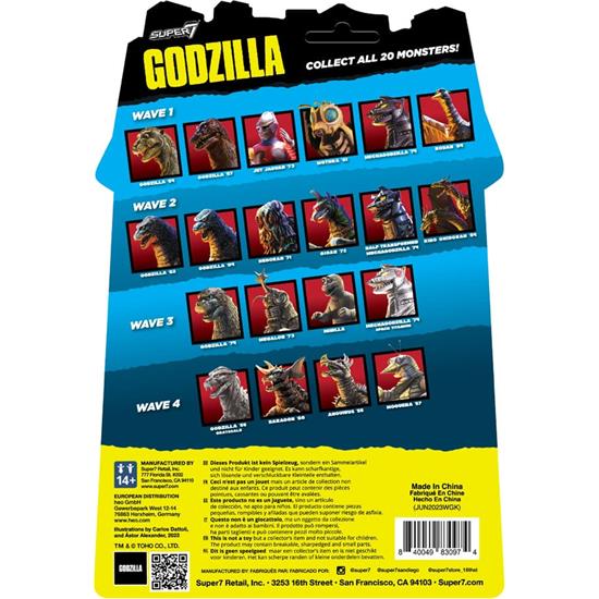 Godzilla: Godzilla (Grayscale) 1955 ReAction Action Figure 10 cm