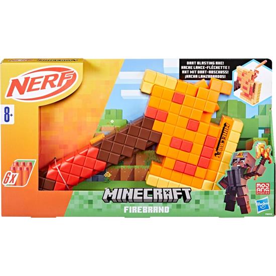 Minecraft: Minecraft Dungeons NERF Firebrand Dart-Blasting Axe