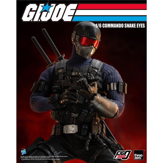 GI Joe: Commando Snake Eyes FigZero Action Figure 1/6 30 cm