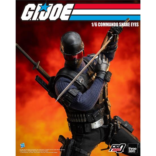 GI Joe: Commando Snake Eyes FigZero Action Figure 1/6 30 cm