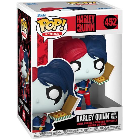 DC Comics: Harley Quinn with Pizza POP! Heroes Vinyl Figur (#452)