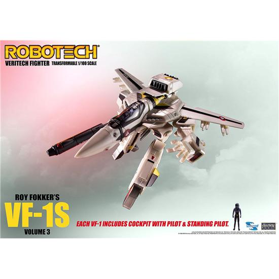 Robotech: Robotech Veritech Micronian Pilot Collection Action Figure 1/100 Roy Fokker VF-1S 15 cm
