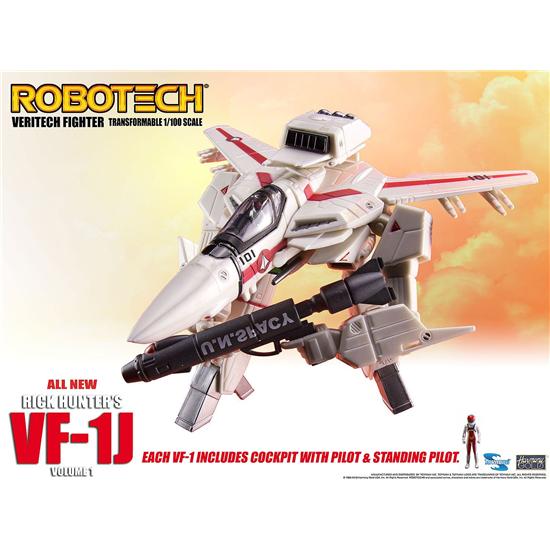 Robotech: Robotech Veritech Micronian Pilot Collection Action Figure 1/100 Rick Hunter VF-1J 15 cm