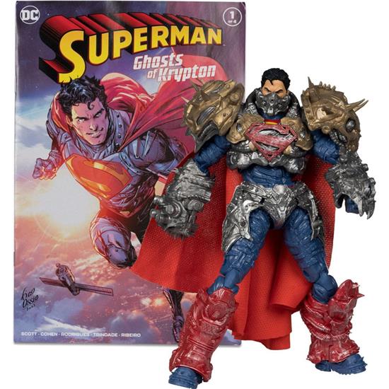 Superman: Superman (Ghosts of Krypton) Action Figure & Comic Book 18 cm