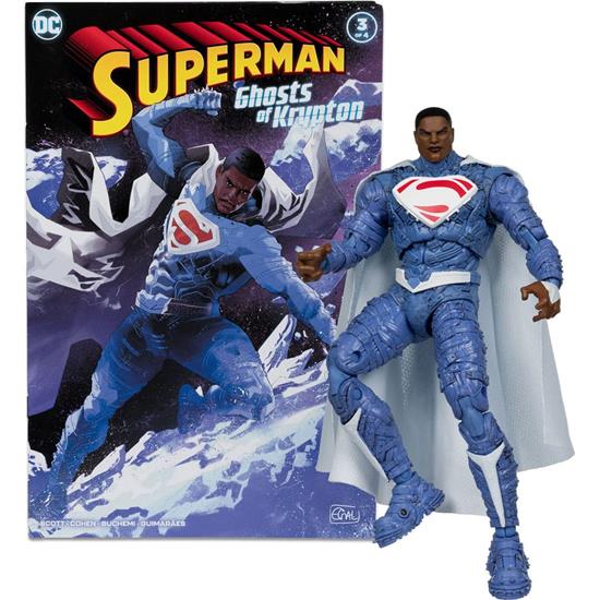 Superman: Earth-2 Superman (Ghosts of Krypton) Action Figure & Comic Book 18 cm
