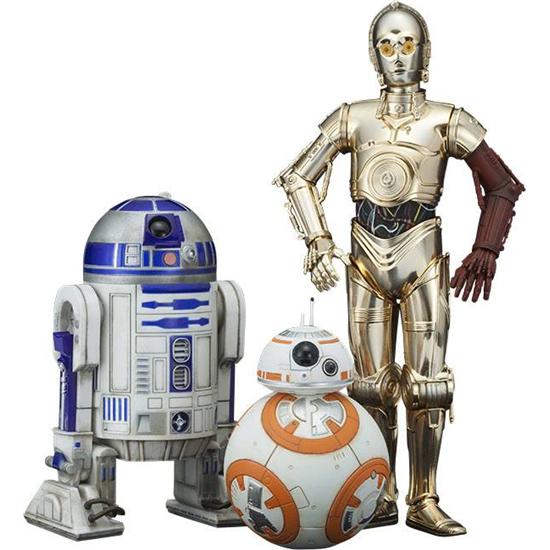 Star Wars: Star Wars Episode VII PVC Statue 3-Pack 1/10 C-3PO & R2-D2 & BB-8