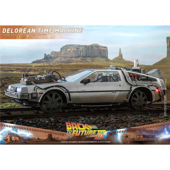 Back To The Future: DeLorean Time Machine Movie Masterpiece Vehicle 1/6 72 cm