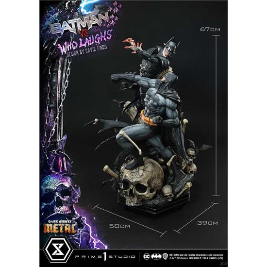 Batman: Batman VS Batman Who Laughs Deluxe Bonus Version Ultimate Premium Masterline Series Statue 1/4 67 cm